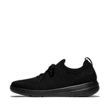 Fitflop Super-q Knit Slip-on Laced Sneakers, Zapatillas Mujer, Black, 38 EU