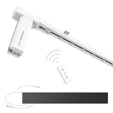 ACRIMO Riel de Cortina Motorizado, Kit de Riel Inteligente para Cortinas con Alimentación mediante Panel Solar y Enchufe a Pared Opcional, Largo 6 Metros