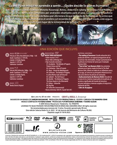 Ghost in the Shell 2 Innocence Edición coleccionistas 4K + BLURAY + EXTRAS [Blu-ray]