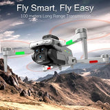 OBEST Drone con HD Doble Cámara, Drone RC Plegable con 4,3 Pulgadas Pantalla LCD, Motor sin Escobillas,Hover Estable, 5GHz WiFi, 2 Baterías, para Niños y Adultos