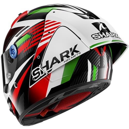 SHARK, Casco Moto Integral AERON GP FIM FIRSTLAP Carbon Red Green DRG, M