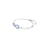 Swarovski Brazalete Hyperbola, Símbolo del infinito, Azul, Baño de rodio