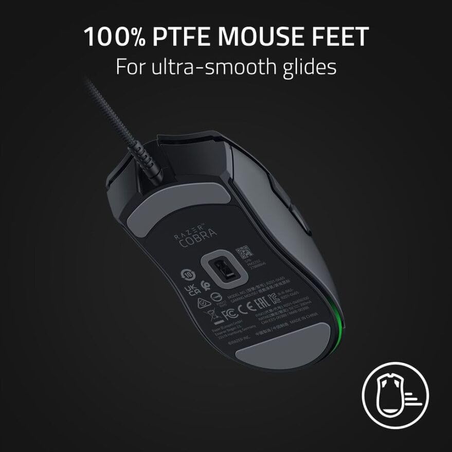 Razer Cobra Pro - Ratón Gaming inalámbrico y Personalizable con Razer Chroma RGB (10 Controles Personalizables, 11 Zonas de iluminación Chroma, Sensor óptico Focus Pro de 30 000 PPP) Negro