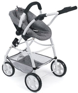 Bayer Chic 2000-Cochecito para muñecas Emotion 3 en 1 All In, Color Vaqueros Gris (637-76)