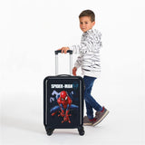 Marvel Spiderman Action Maleta de cabina Azul 37x55x20 cms Rígida ABS Cierre combinación 34L 2,6Kgs 4 Ruedas Dobles Equipaje de Mano