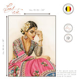 LANARTE Kits De Punto De Cruz Contado Completo Arte De Pared DIY RECUERDO TRADICIONAL Set Manualidades Adultos Set Decoracion Salon Creativo Regalo ca. 35 x 45 cm Cross Stitch Embroidery