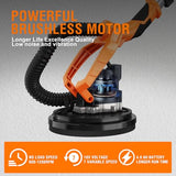 MAXXT Lijadora de pared 20V sin escobillas: Sistema de auto-aspiración, Control de velocidad continuo (600-1200 RPM), Disco de 225 mm, Plegable (extensible 110-165 cm), Para paredes y techos