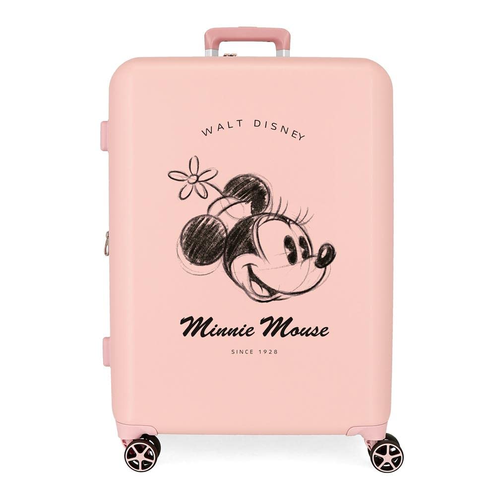 Disney Minnie You are Magic Maleta mediana Nude 48x70x26 cms Rígida ABS Cierre TSA integrado 88L 3