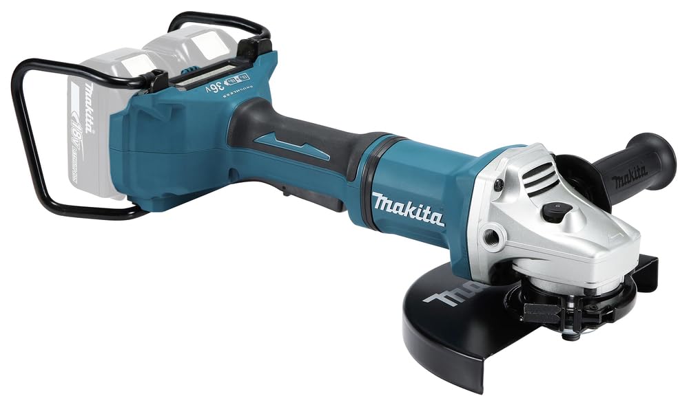 Makita DGA900ZKX2 - Amoladora angular inalámbrica (2 x 18 V, sin batería, sin cargador)