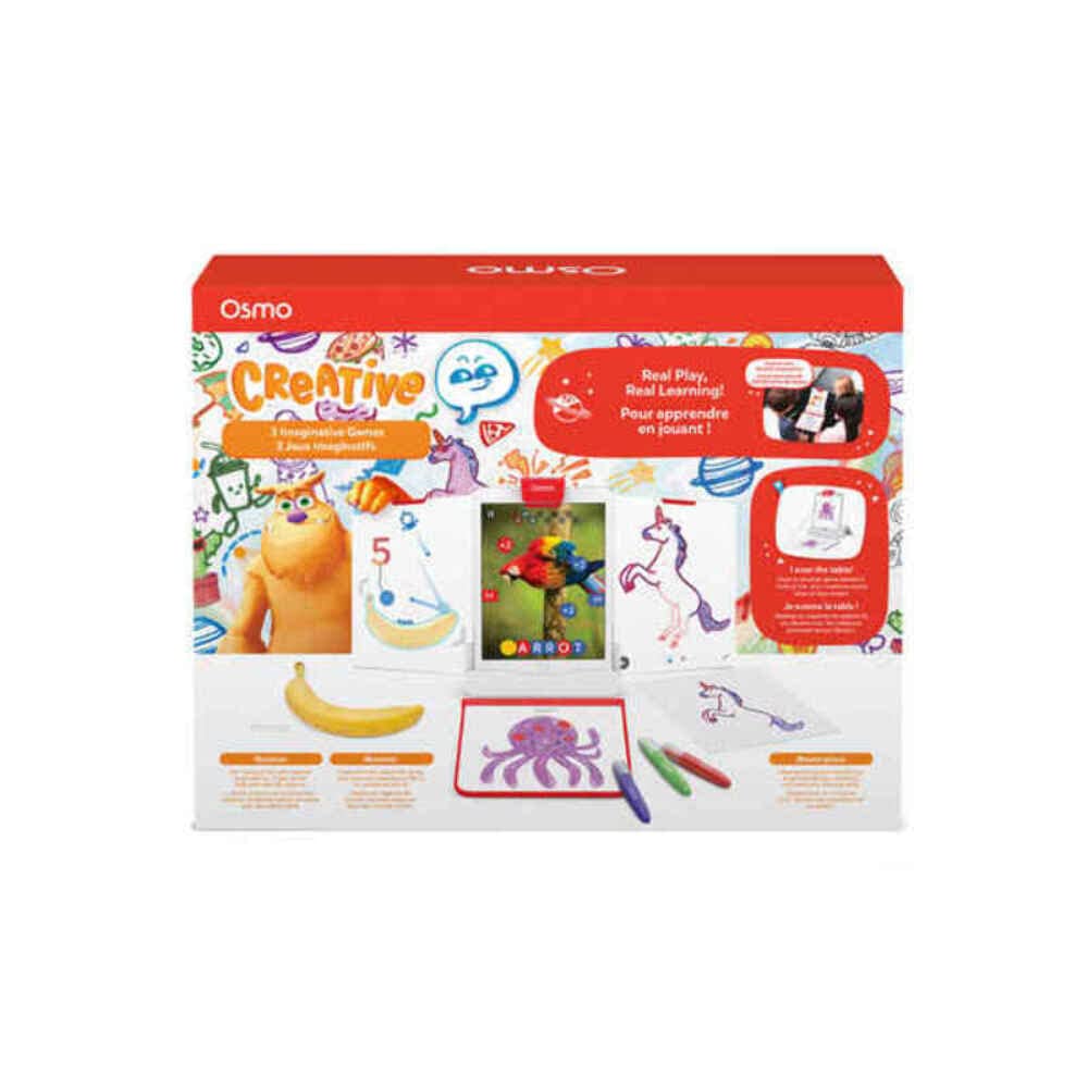 Osmo - Creative Starter Kit for iPad - 3 Educational Learning Games - Ages 5-10 - Drawing, Word Problems & Early Physics - Stem Toy Base Included