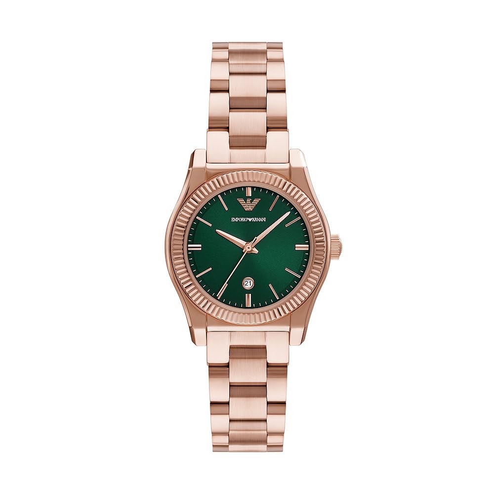 Emporio Armani Reloj Analógico para Mujeres de Cuarzo con Correa en Acero Inoxidable AR11639
