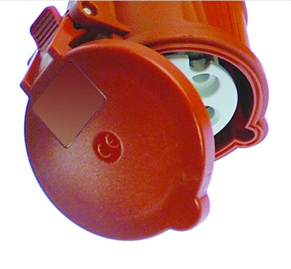 as - Schwabe 59625 Extensión CEE 400V / 16A, 25m H07BQ-F 5G2.5, naranja, IP44 comercial, obra