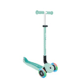 Globber GO UP Active Luces, Patinete evolutivo de 3 Ruedas con Luces para niños de 15 Meses a 9 años, Verde Menta