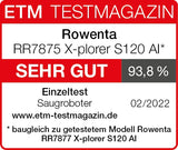 Rowenta Aspirador robótico X-plorer Serie 120 AI RR7875, navegación AI, Limpieza Manos Libres ultran, Datos protegidos, tecnología láser+cámara, batería de Larga duración