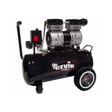 CEVIK PRO - CA-PRO24SILENC - Compresor Aire Silencioso - 62 dB - 24L - 1.5HP - Máx 8 Bar - 150 l/min - Sin Aceite - Dos Salidas de Aire - Compacto y Portátil - Compresor de Pintura y Neumática