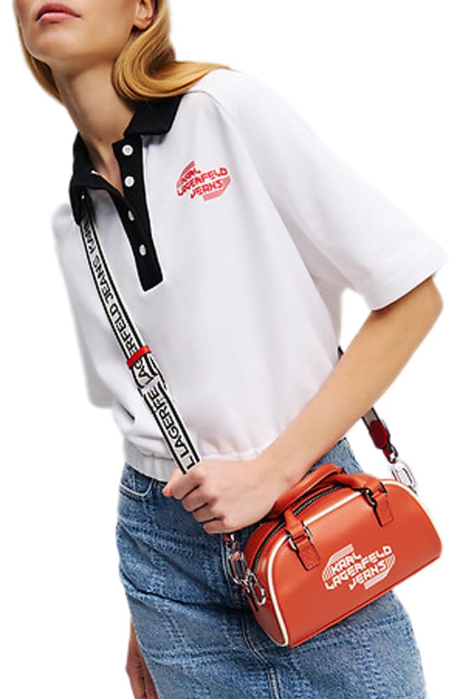 KARL LAGERFELD JEANS, Mujeres, Bolso Bandolera Bowling, Rojo, One size