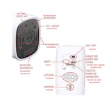 JANDEI - Cámara WiFi Batería 1080P App Android iOS P2P MicroSD