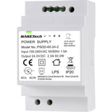 Basetech PSDD-60-24-2 - Fuente de alimentación para Carril DIN (24 V, 2,5 A, 60 W, 2 Unidades)