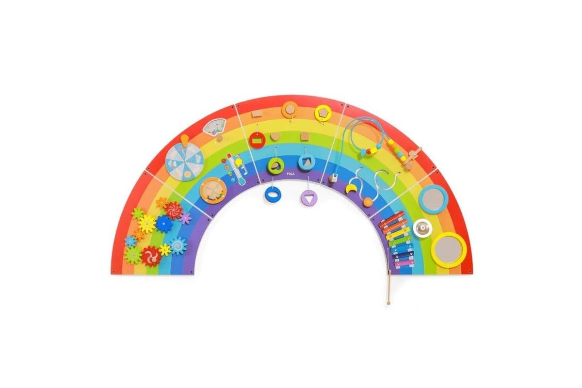 VIGA Toys Wall Activity Panel-Rainbow (44642)