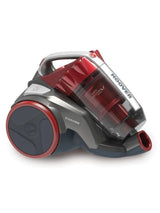 Hoover Khross KS50PET Aspirador sin Bolsa, Multiciclónico, Cepillo Pelo Mascota, Alfombras, Parquet, Accesorios a Bordo, Filtro EPA, 1.8L, 78dB, 550 W, Cable 7.5m, Plástico, Marrón/ Rojo/ Gris