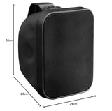 Pronomic OLS-5 BK Altavoz DJ PA Outdoor para jardín, terraza, Restaurante (80 vatios, Grado de protección IP56, 8 ohmios, woofer de 5,25") Negro