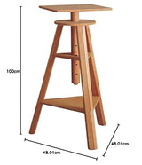 Mabef M.Taburete ESCULTOR Alto, Madera, 48 x 48 x 100 cm