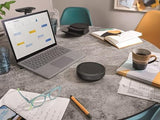 Jabra Speak2 75 Altavoz inalámbrico Bluetooth para el Trabajo - 4 micrófonos con cancelación de Ruido, Altavoces de 65 mm - Nueva función de conexión, USB-C, Zoom y Google Meet - Gris Oscuro