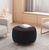 Ruumstore Puff, poliéster, Negro, Talla única