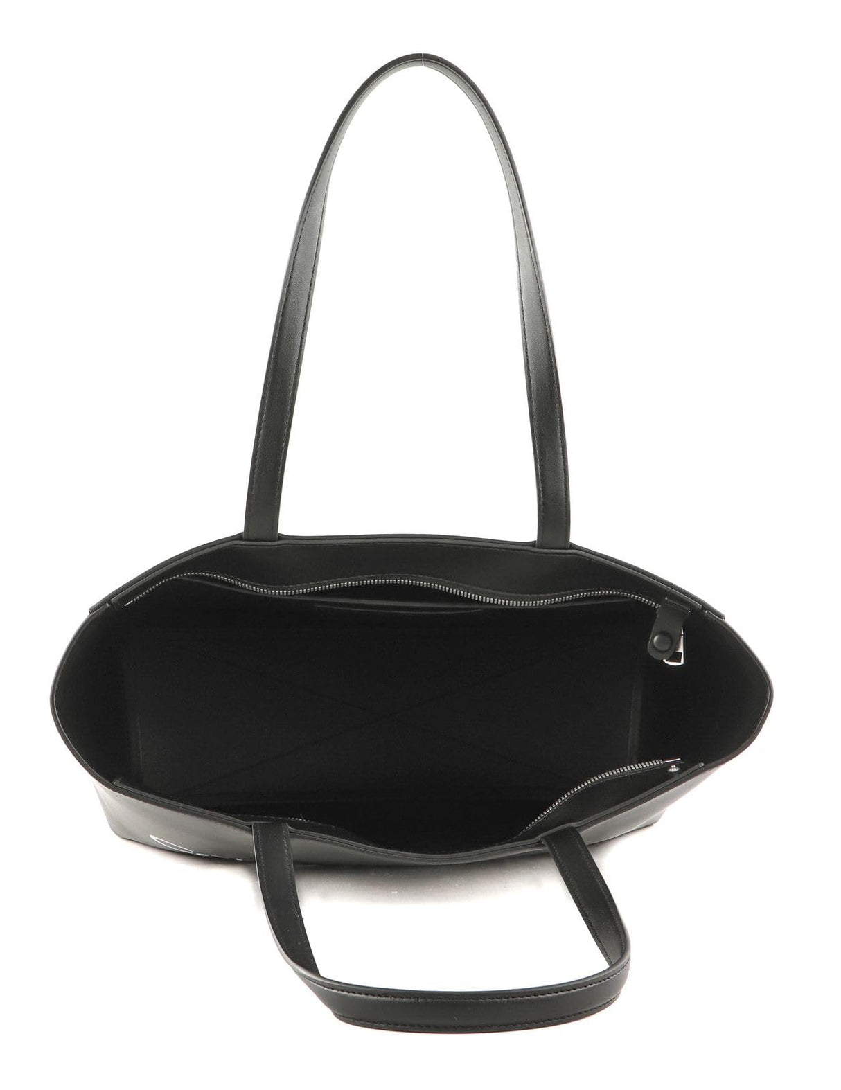 Calvin Klein Bolso Tote Mujer Bolso con cierre de cremallera, negro (Black), talla única, Negro (Black), Talla Única