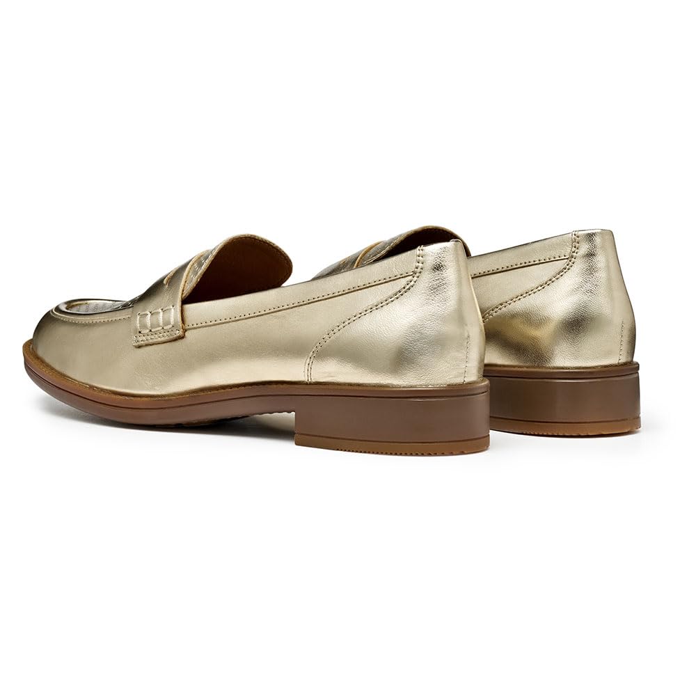 Geox D Jaylon 2 A, Mocasín Mujer, Lt Gold, 39 EU