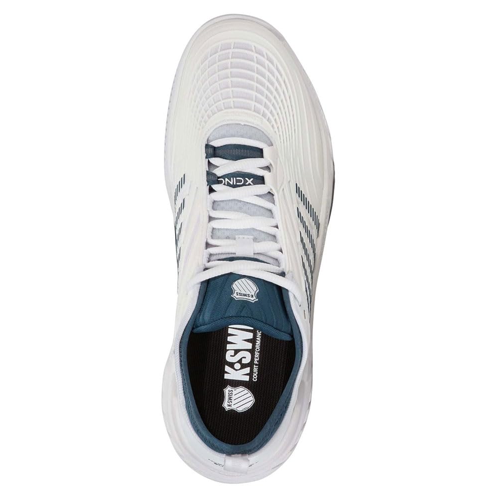 K-Swiss Hypercourt Supreme 2 Tennis Shoe da uomo, White Stargazer, 44.5 EU