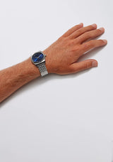 Nixon Reloj Analógico para Unisex Adultos de Cuarzo con Correa en Acero Inoxidable A045-1920-00, Plata