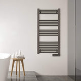 Cecotec Radiador Toallero Eléctrico Bajo Consumo ReadyWarm 9200 Smart Towel Black. 750 W, Pantalla LED, Control táctil, Temporizador, 3 Modos, Sistemas de Seguridad
