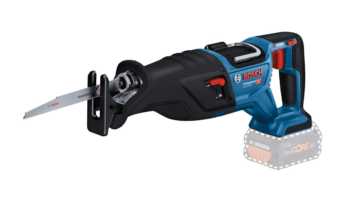 Bosch Professional Juego de GSR 18V-55 + GST 18V-125 S + GKS 18V-57-2 + GSA 18V-28 + GDX 18V-200 (incluye 3 baterías de 4,0 Ah, cargador GAL 18V-40, en bolsa de herramientas grande)