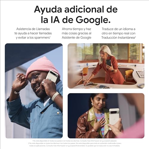 Google Pixel 8 Pro -Smartphone Android libre con lente teleobjetivo, batería con autonomía de 24 horas y pantalla Super Actua - Obsidiana, 256GB