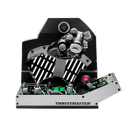 Thrustmaster Viper TQS Mission Pack para PC, Sistema de Cuadrante de Aceleración de Metal, Acelerador y Panel de Control Incluidos, Precisión con Efecto Hall, 64 Botones de Acción, 6 Ejes