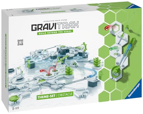 Ravensburger - Gravitrax Theme Set Obstacle, Stem, Circuito de canicas con obstáculos, Construcción, Juego Educativo, Juego para niños, 8+ Años