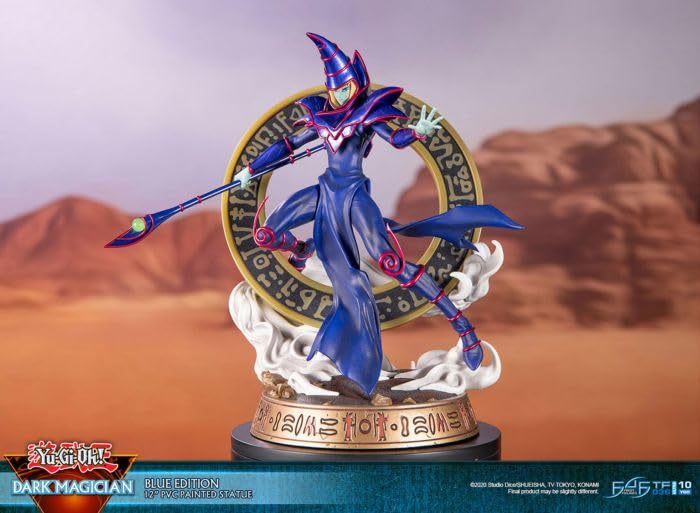 First4Figures F4F Yu-Gi-Oh! - Dark Magician Blue Variant PVC Statue (29cm) (YGODMBS)