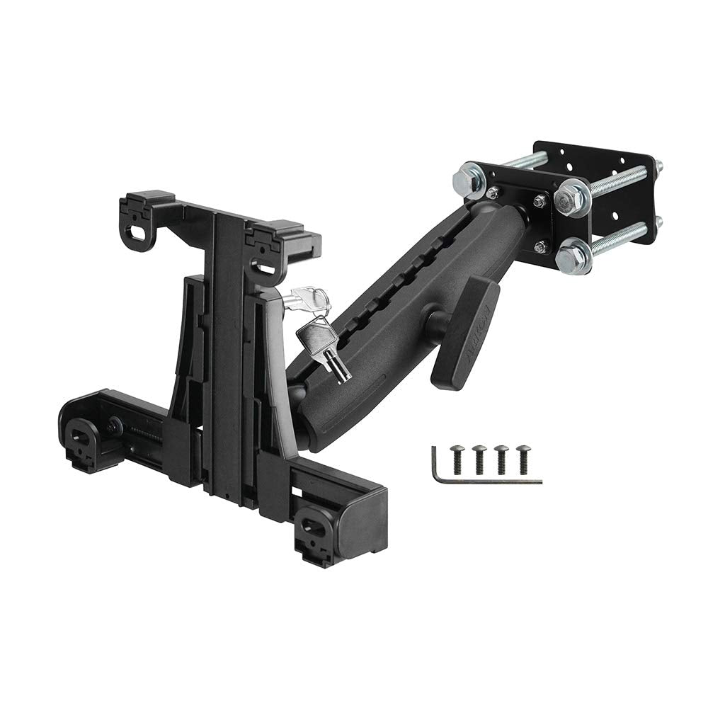 ARKON Mounts - Soporte para tablet con bloqueo de carretilla elevadora con brazo de eje de 8.5 pulgadas, flexibilidad ajustable, instalación sin esfuerzo, diseñado para vehículos de almacén, se adapta