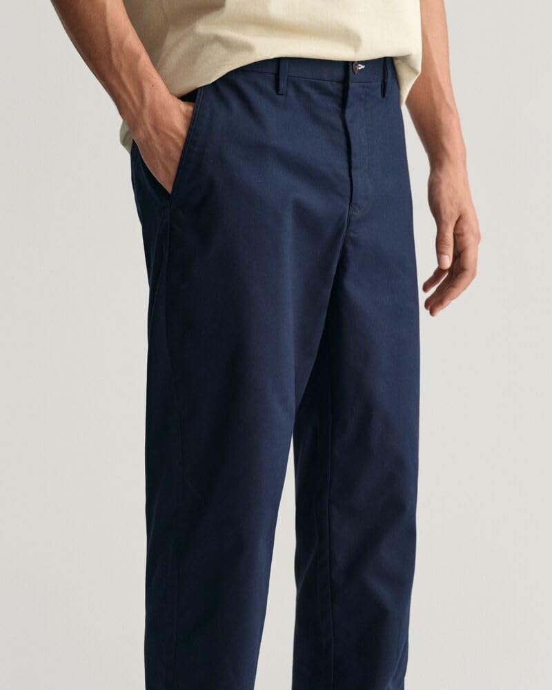 GANT Regular TP Chinos Pantalones de Vestir, Marine, 34W x 32L para Hombre