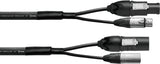 CORDIAL - ELC CPH1.5-DMX1-PWR1-T1 - Cable DMX XLR 3 pines + Powercon True1-1,5 m, Conectores NAC3 h/m X W TOP L + XLR NC3 XX h/m - 1,50 mm²