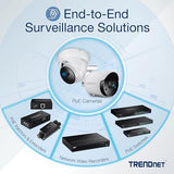 TRENDnet, TV-IP1515PI, Cámara de Red de torreta Fija IR H.265 PoE de 5 MP para Interiores/Exteriores, Carcasa con clasificación IP66, visión Nocturna IR de hasta 30 m (98 pies)