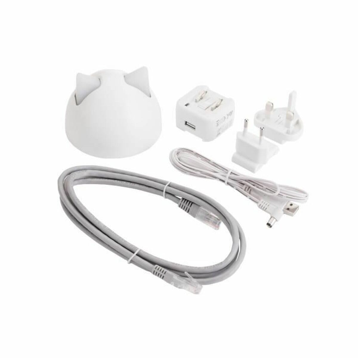 Hub conector Sure Petcare, para puertas y gateras SureFlap Connect con lector de microchip, comederos SureFeed Connect con lector de microchip, Felaqua Connect, aplicación móvil, iOS, Android, blanco.