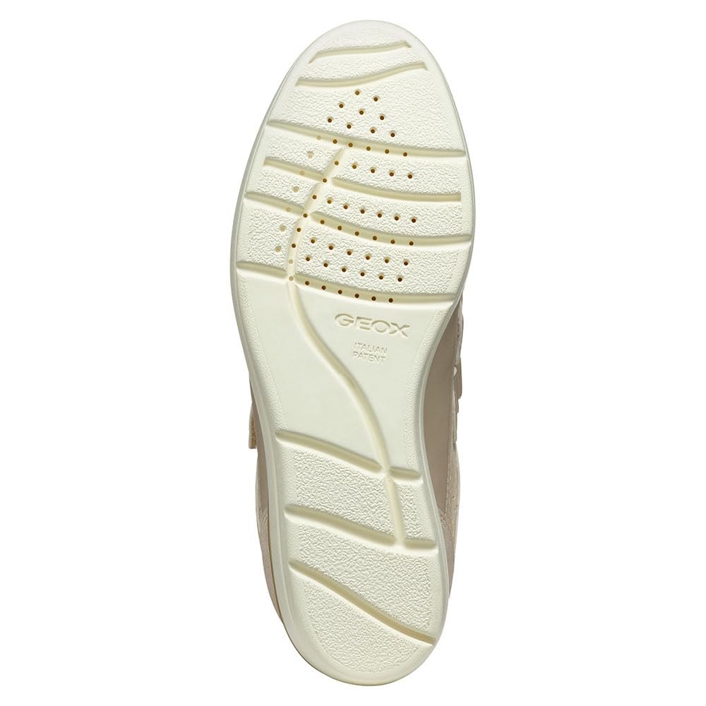Geox D ILDE A, Zapatillas Mujer, Papyrus/Lt Taupe, 41 EU