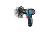 Bosch Professional 12V System GSR 12V-35 FC - Atornillador a batería (Brushless, 35 Nm, 5 cabezales FlexiClick, 2 baterías x 3.0 Ah, en L-BOXX)