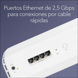 NETGEAR Orbi 870 | Sistema Mesh WiFi 7 | Funciona con Orbi RBE872 y RBE873 | hasta 21 Gbits/s | Amplía la Cobertura hasta 200 m² | y 150 Dispositivos | Cuadribanda BE21000 | RBE870 | Blanco