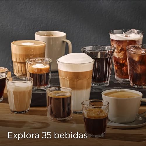 SIEMENS - Cafetera superautomática, EQ700, iSelect Display, coffeeWorld, con preparación en frío y preparación lenta, espumador de leche, Home Connect, gris, TP715R01