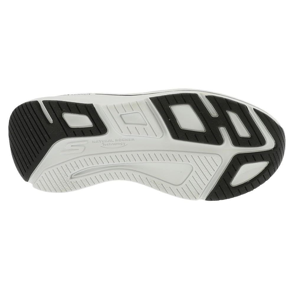 Skechers MAX Cushioning Elite 2.0 Eternal - Zapatillas para Mujer sin Cordones, Blanco/Negro, 37 EU