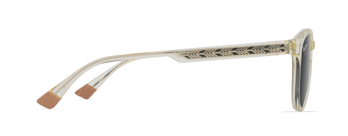 Maui Jim Hiehie Gafas, Shiny Trans Yellow, 50-20-145 Unisex Adulto