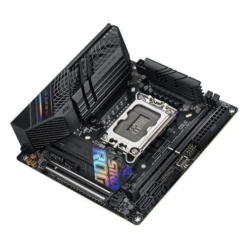 Asus ROG Strix B760-I Gaming - Placa Base Mini-ITX Intel B760 LGA 1700, VRM de 8+1 Fases, DDR5, PCIe 5.0, Dos PCIe 4.0 M.2, WiFi 6E, Ethernet 2.5G, USB 3.2 Gen 2x2 Type-C, AEMP II, RGB